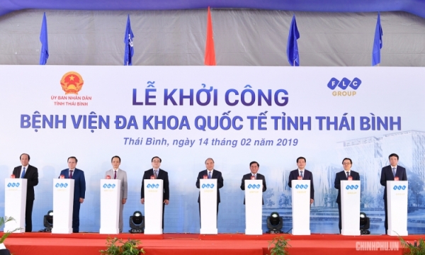 Thủ tướng Nguyễn Xuân Phúc dự Lễ khánh thành một số dự án lớn tại Thái Bình